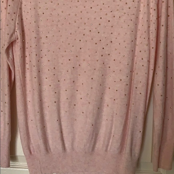PINK KNIT ROSE GOLD SWEATER TOP - Picture 4 of 5